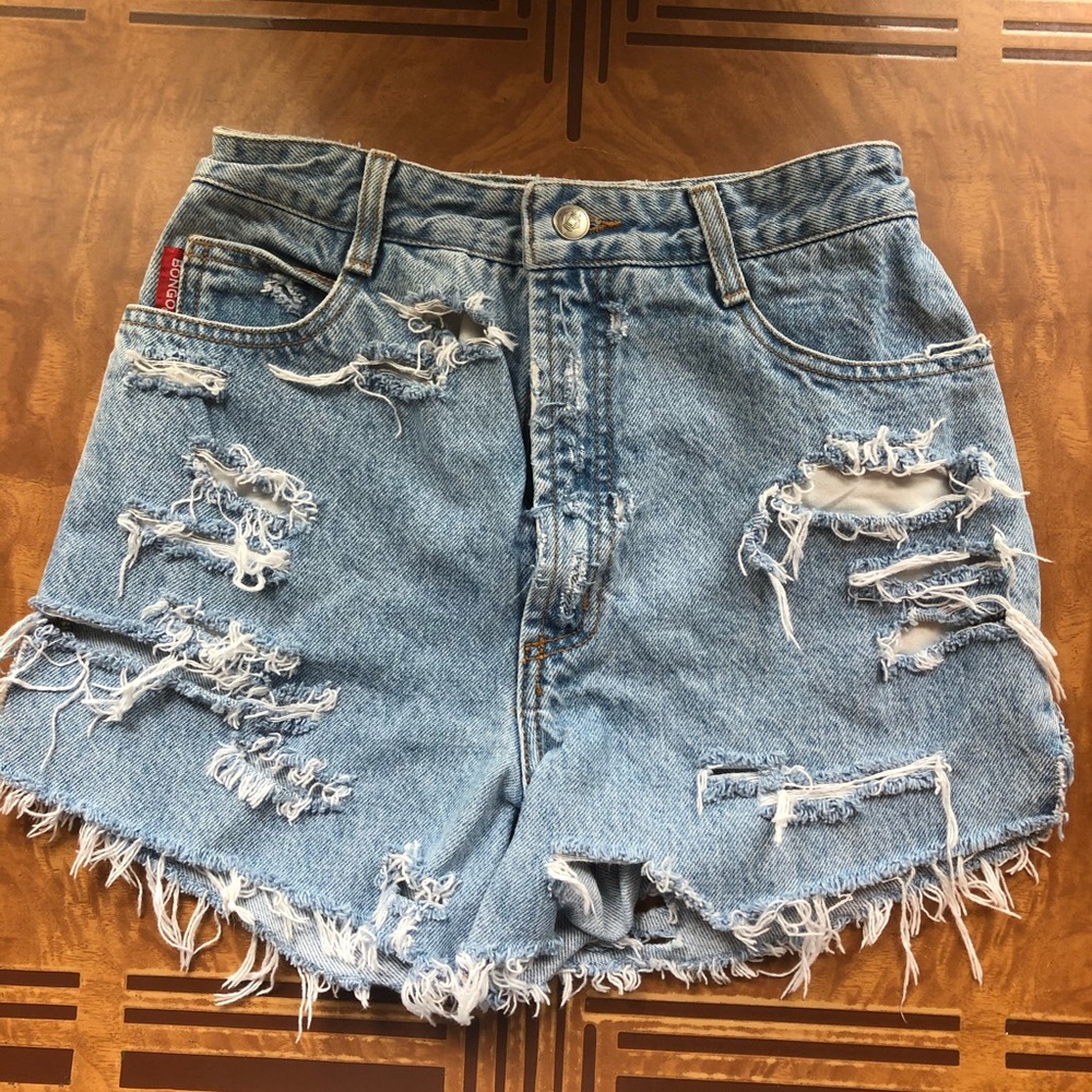 bongo distressed shorts